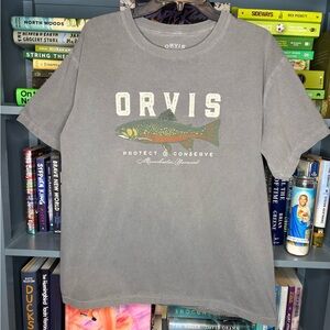 Orvis Charcoal Graphic Tee for Men